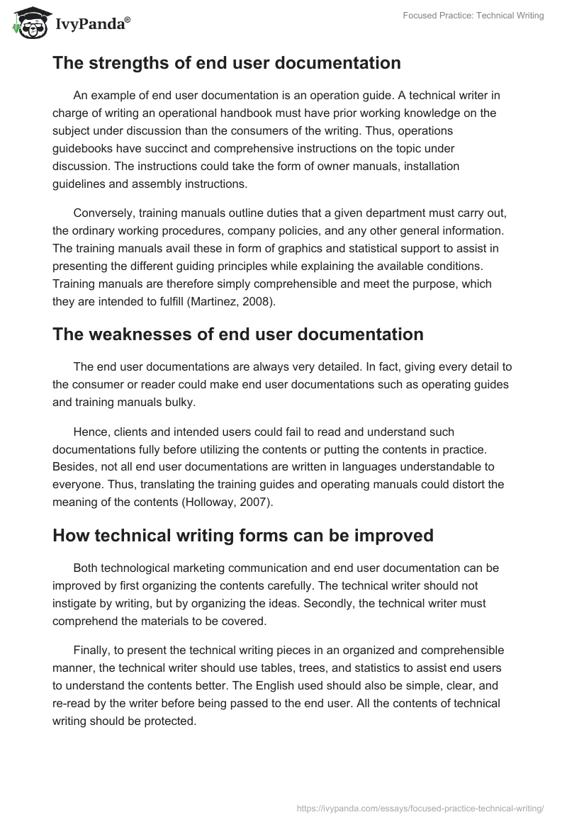 Focused Practice: Technical Writing. Page 3