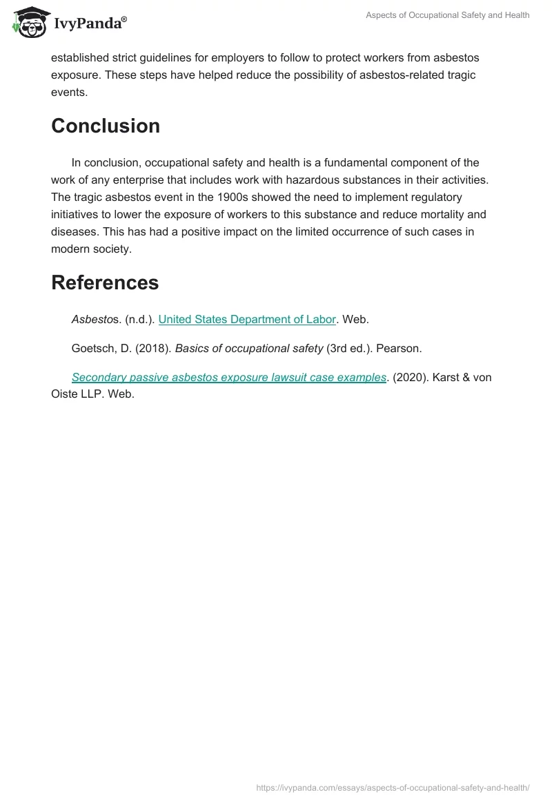 Aspects of Occupational Safety and Health. Page 2
