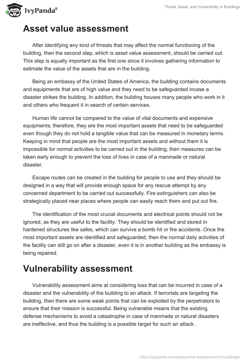 Threat, Asset, and Vulnerability in Buildings. Page 3