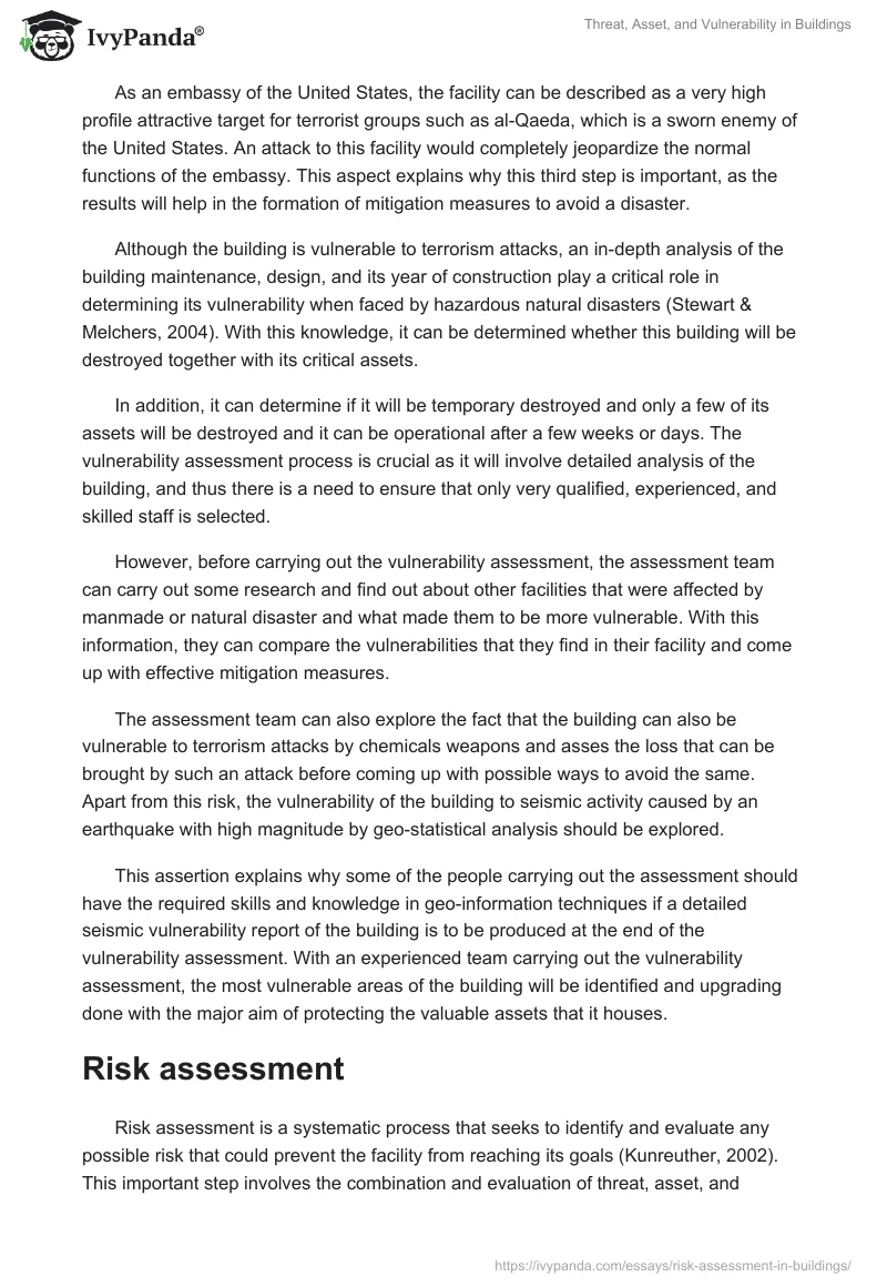 Threat, Asset, and Vulnerability in Buildings. Page 4
