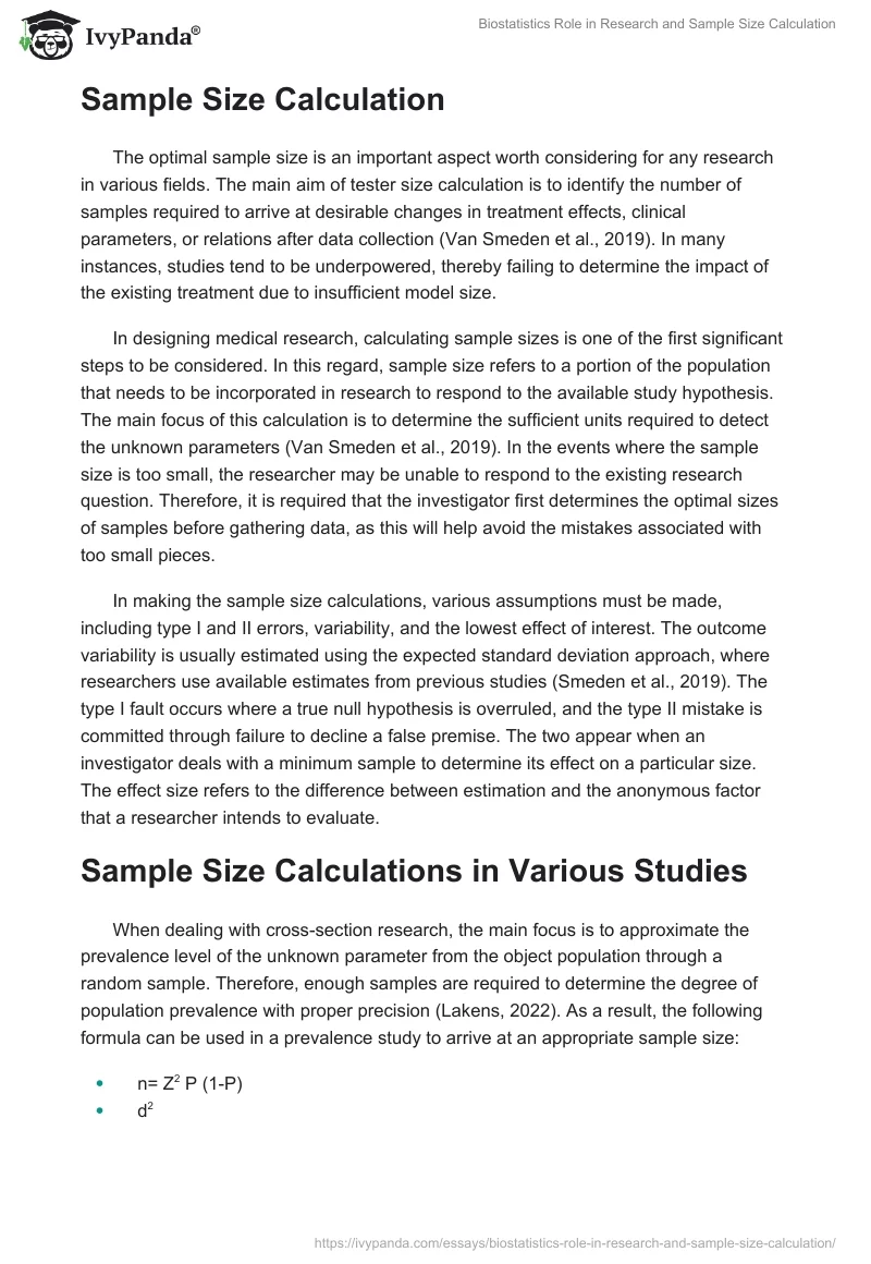 Biostatistics Role in Research and Sample Size Calculation. Page 3