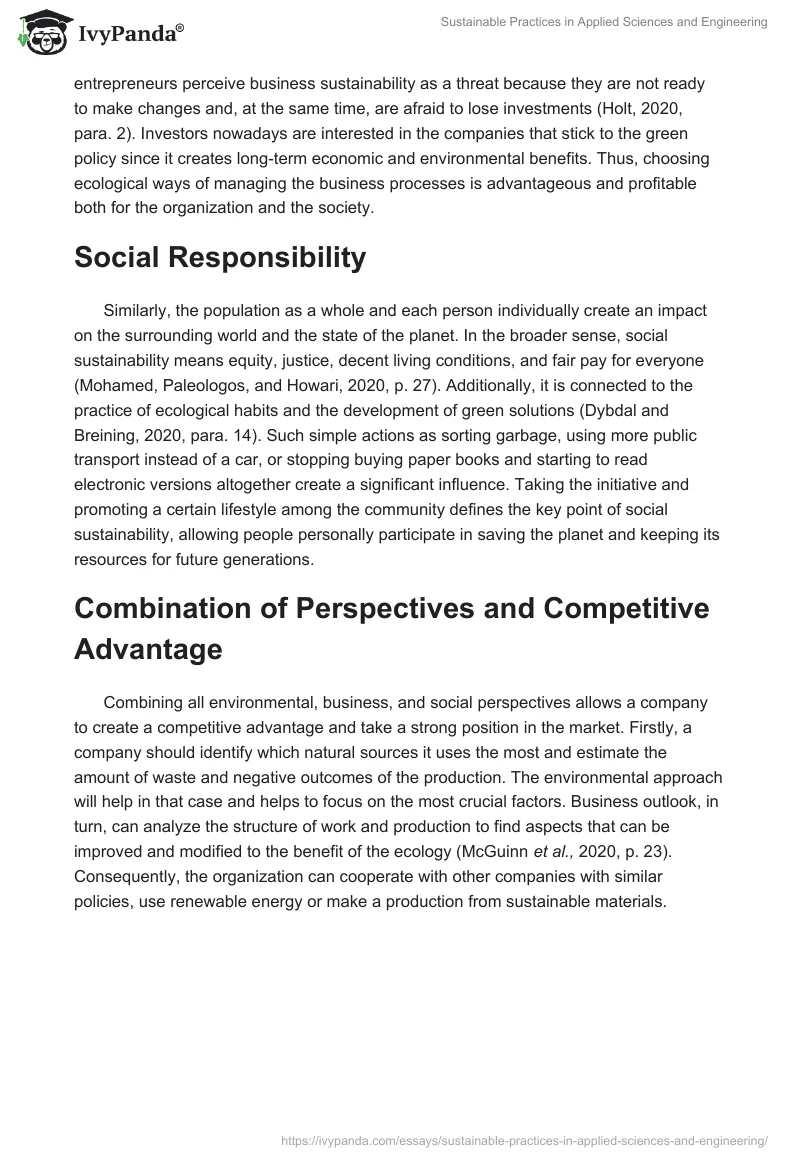 Sustainable Practices in Applied Sciences and Engineering. Page 3