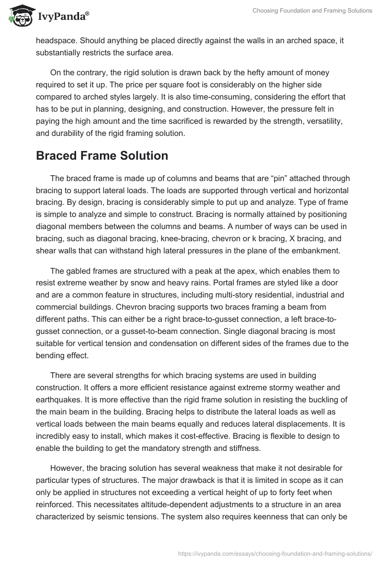 Choosing Foundation and Framing Solutions. Page 5