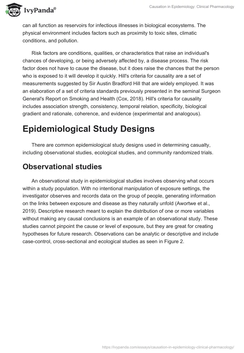 Causation in Epidemiology: Clinical Pharmacology. Page 3