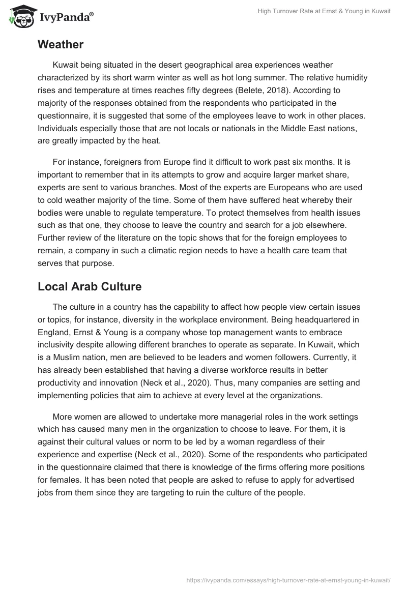 High Turnover Rate at Ernst & Young in Kuwait. Page 3