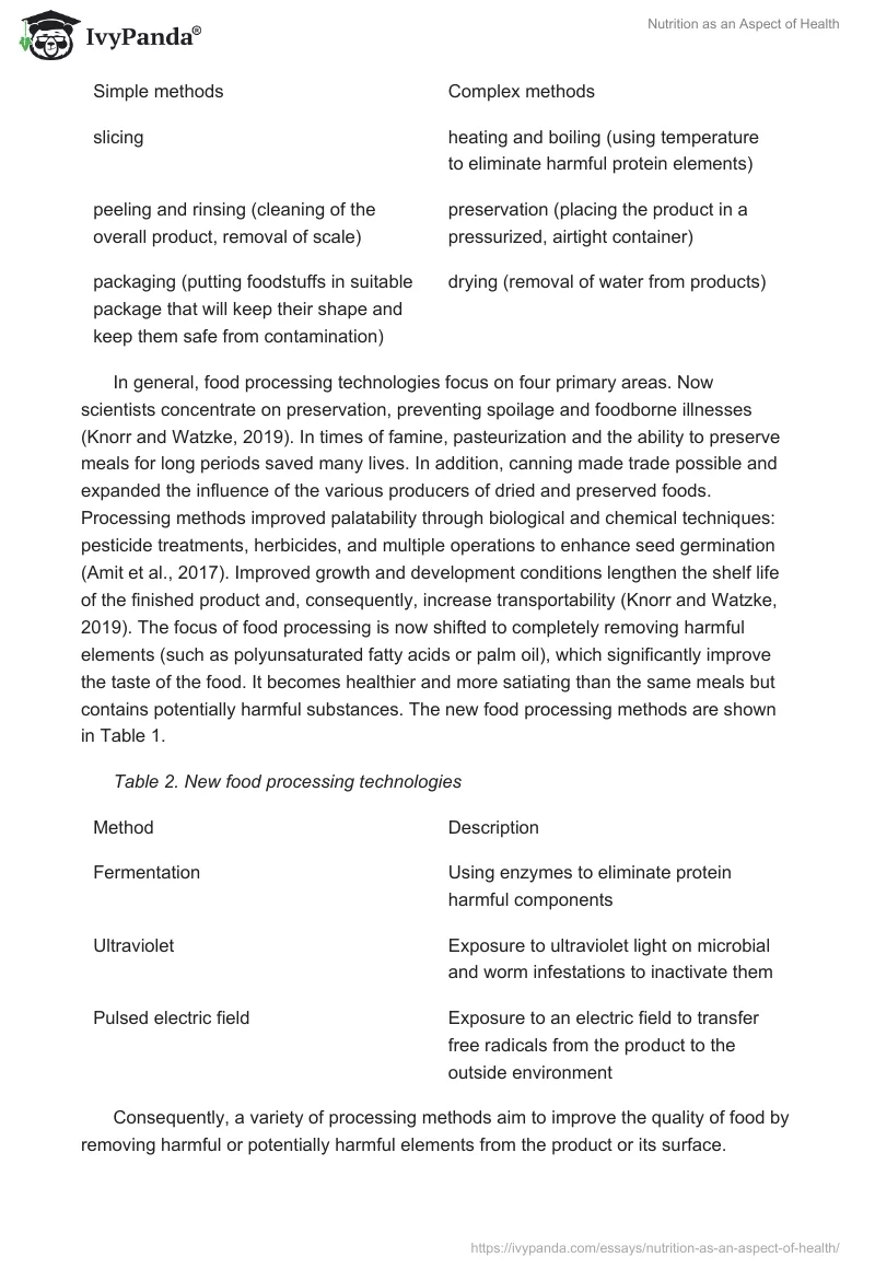 Nutrition as an Aspect of Health. Page 2