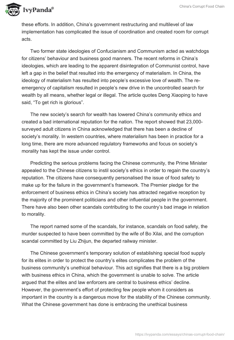 China's Corrupt Food Chain. Page 3