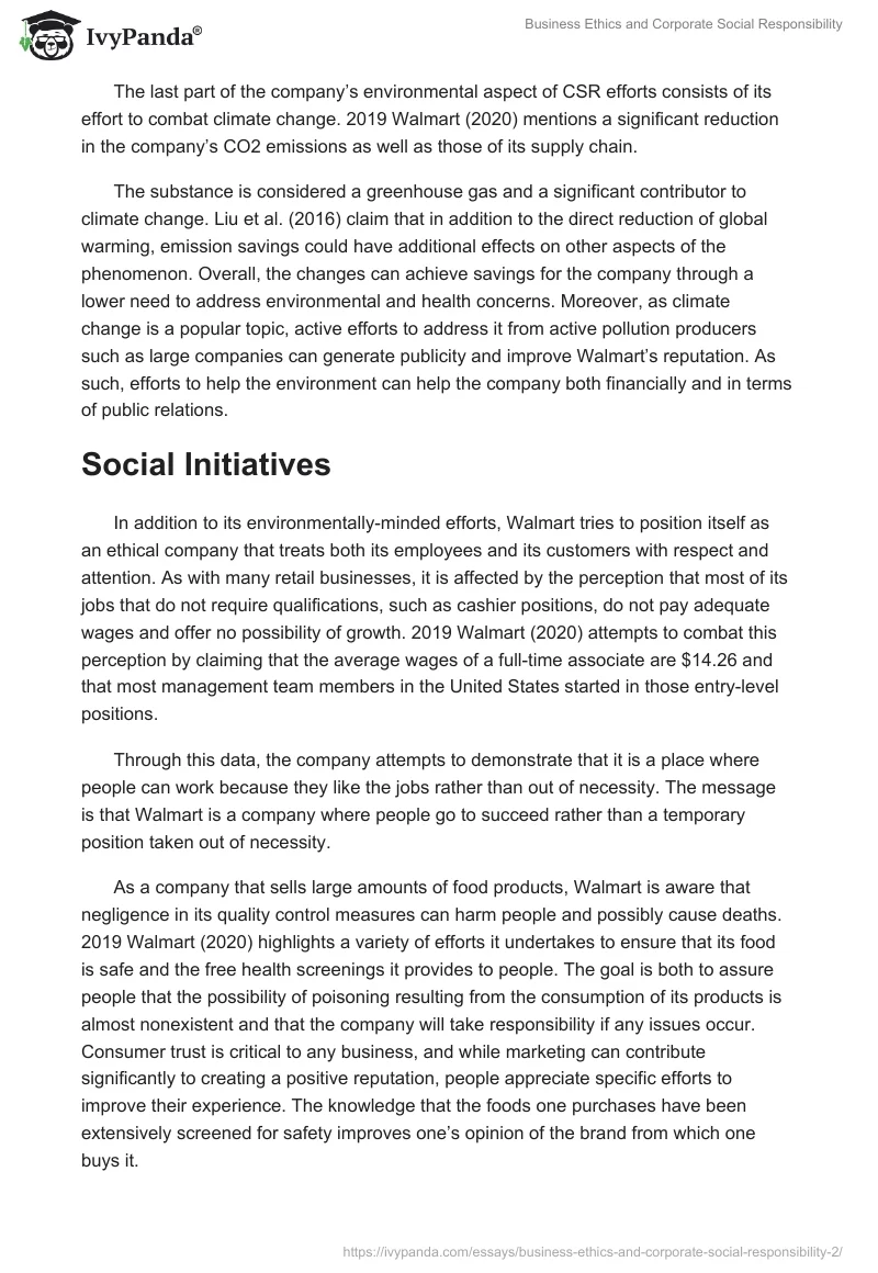 Business Ethics and Corporate Social Responsibility. Page 3