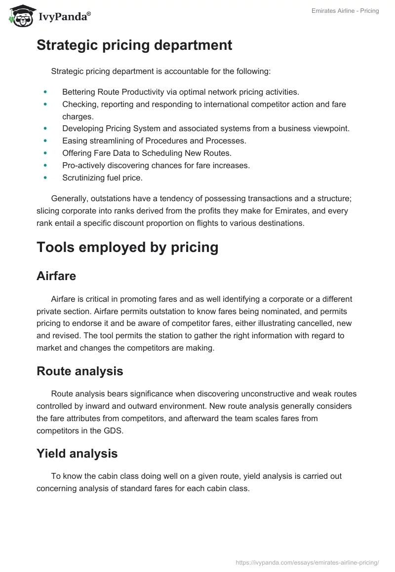 Emirates Airline - Pricing. Page 2
