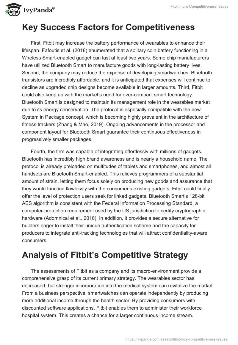 Fitbit Inc.'s Competitiveness Issues. Page 3