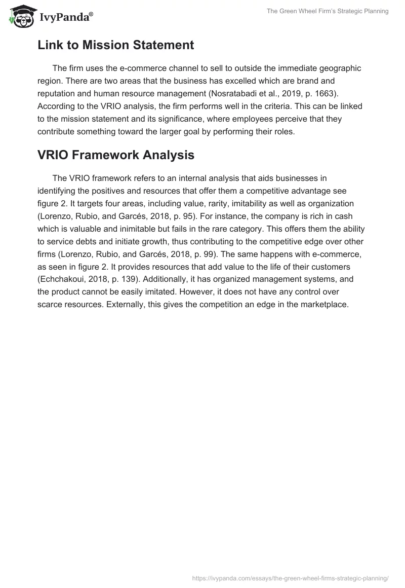 The Green Wheel Firm’s Strategic Planning. Page 4
