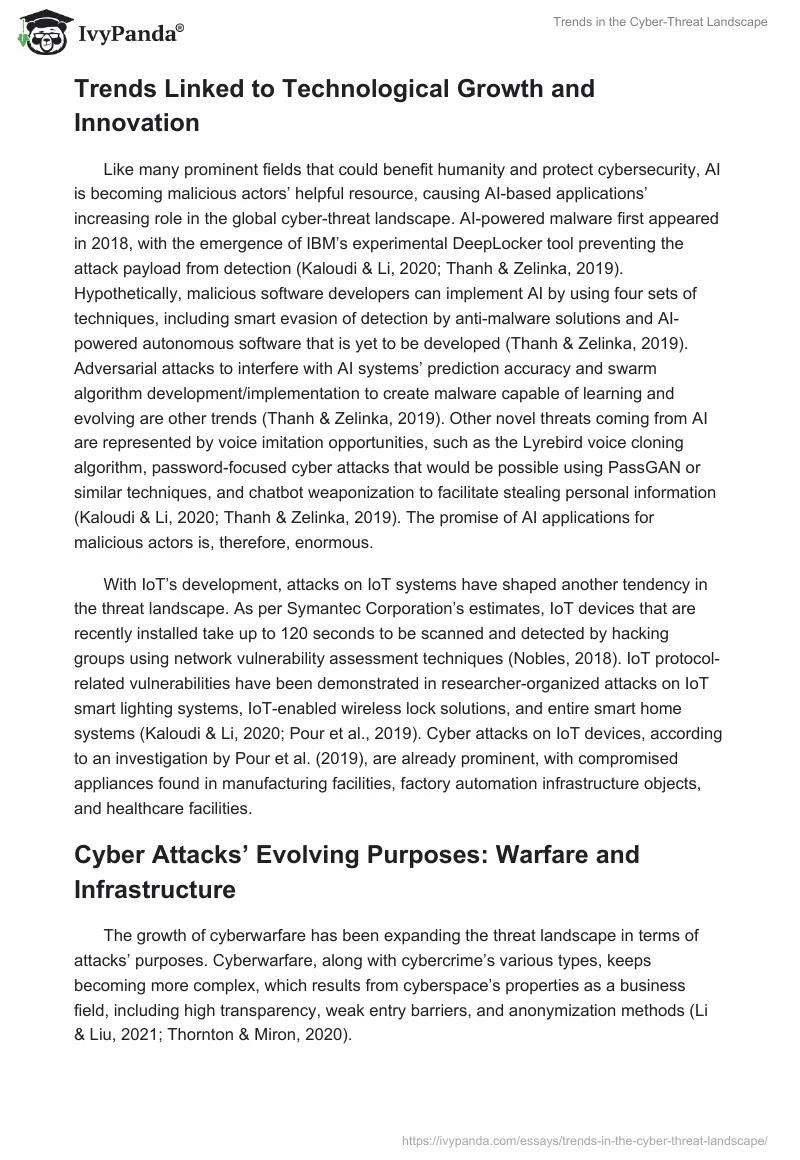 Trends in the Cyber-Threat Landscape. Page 3