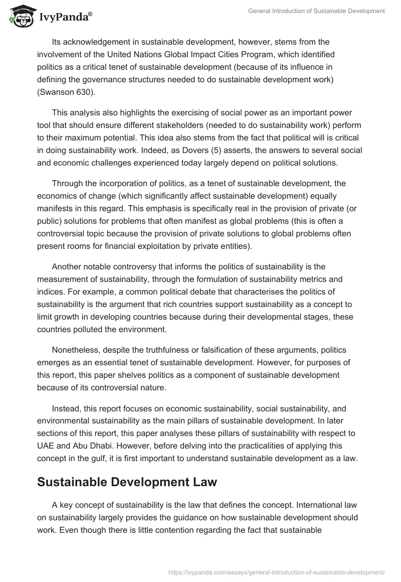 General Introduction of Sustainable Development. Page 3