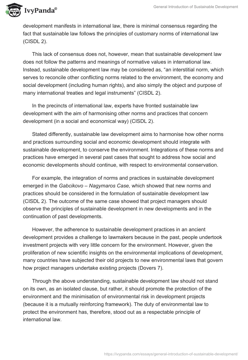 General Introduction of Sustainable Development. Page 4