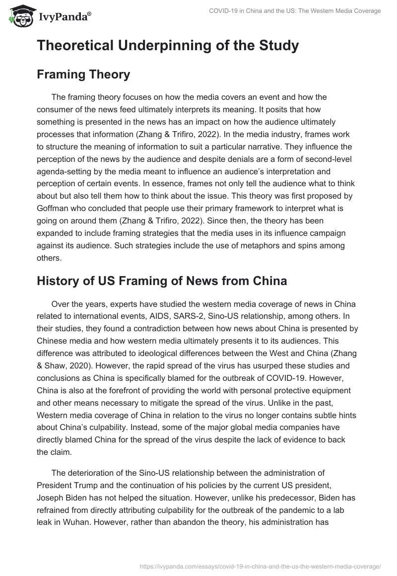 COVID-19 in China and the US: The Western Media Coverage. Page 2