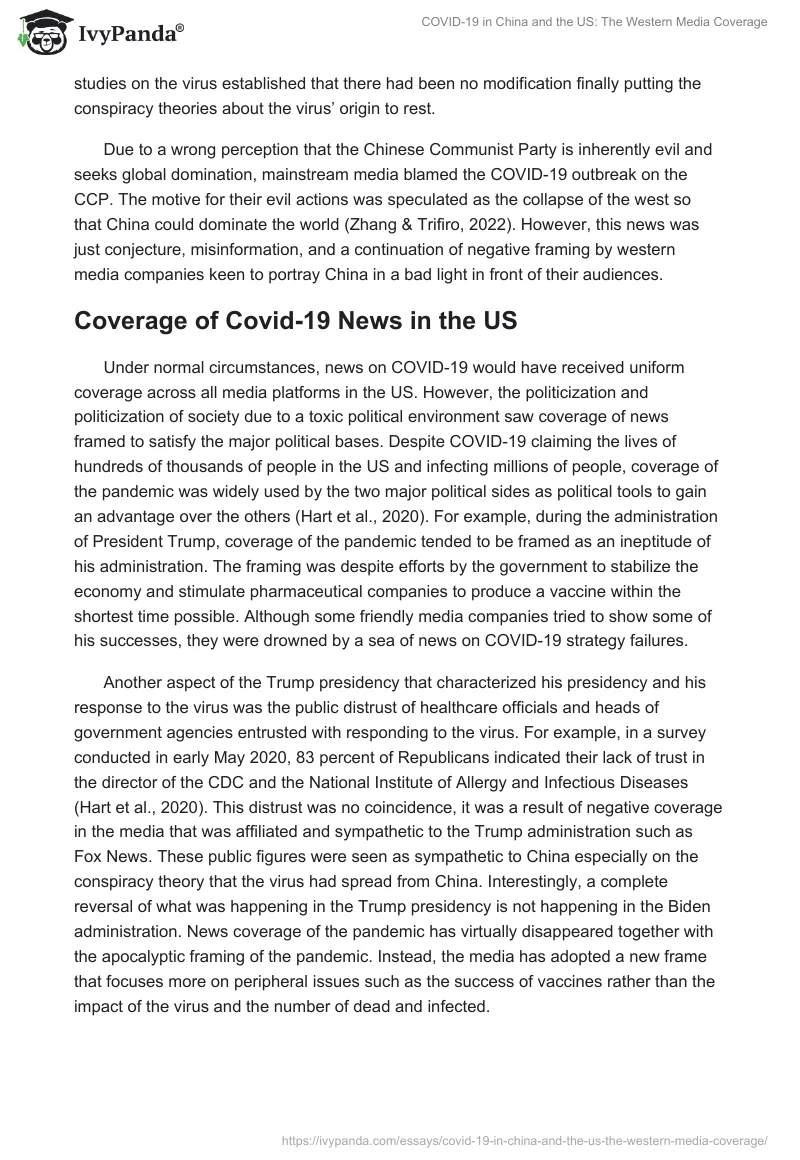 COVID-19 in China and the US: The Western Media Coverage. Page 5
