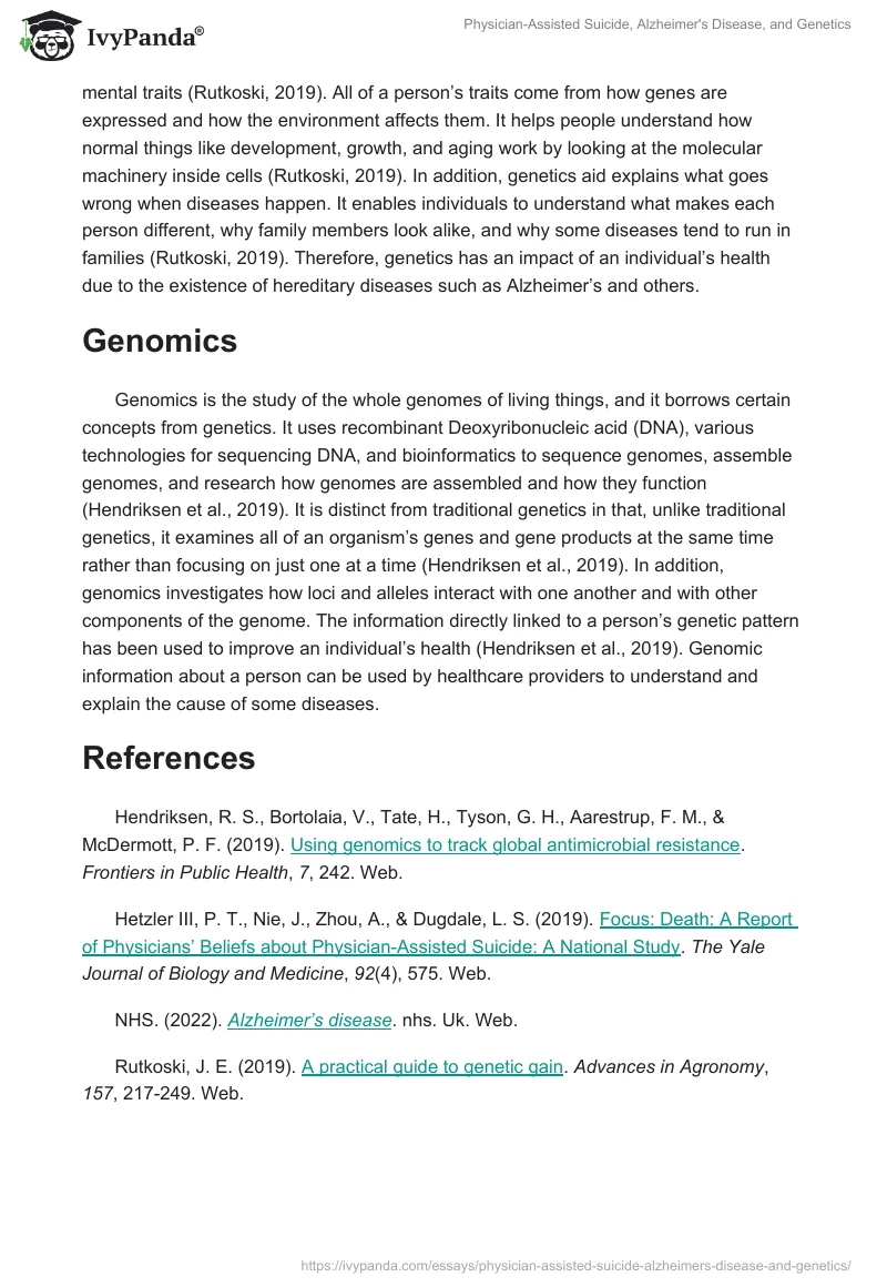 Physician-Assisted Suicide, Alzheimer's Disease, and Genetics. Page 2