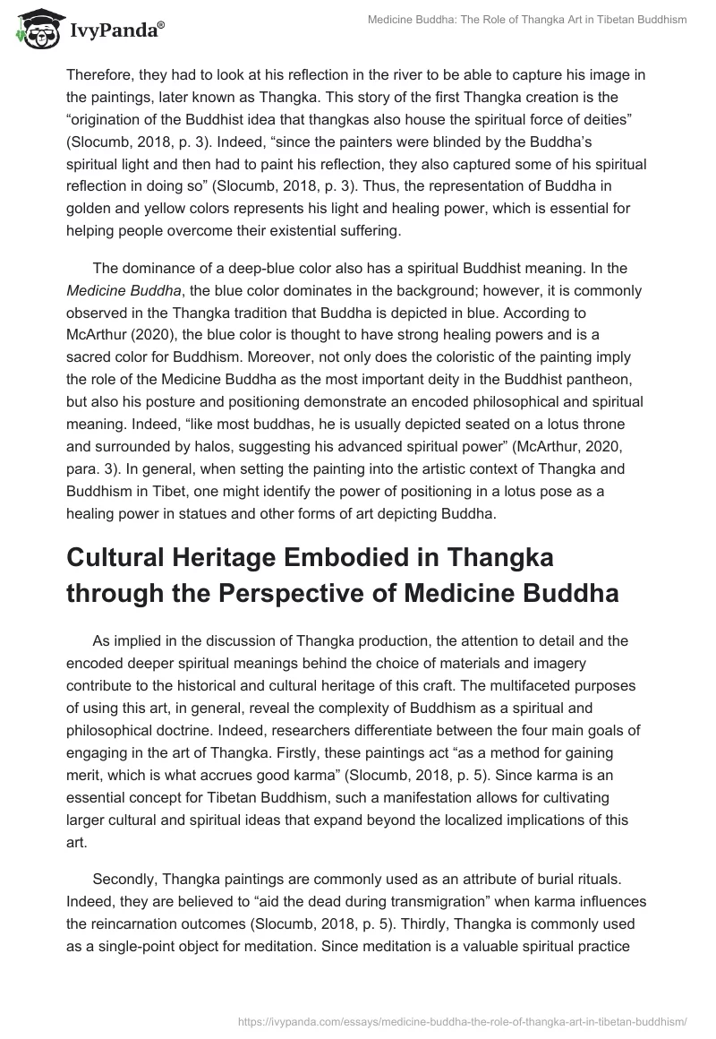 Medicine Buddha: The Role of Thangka Art in Tibetan Buddhism. Page 5