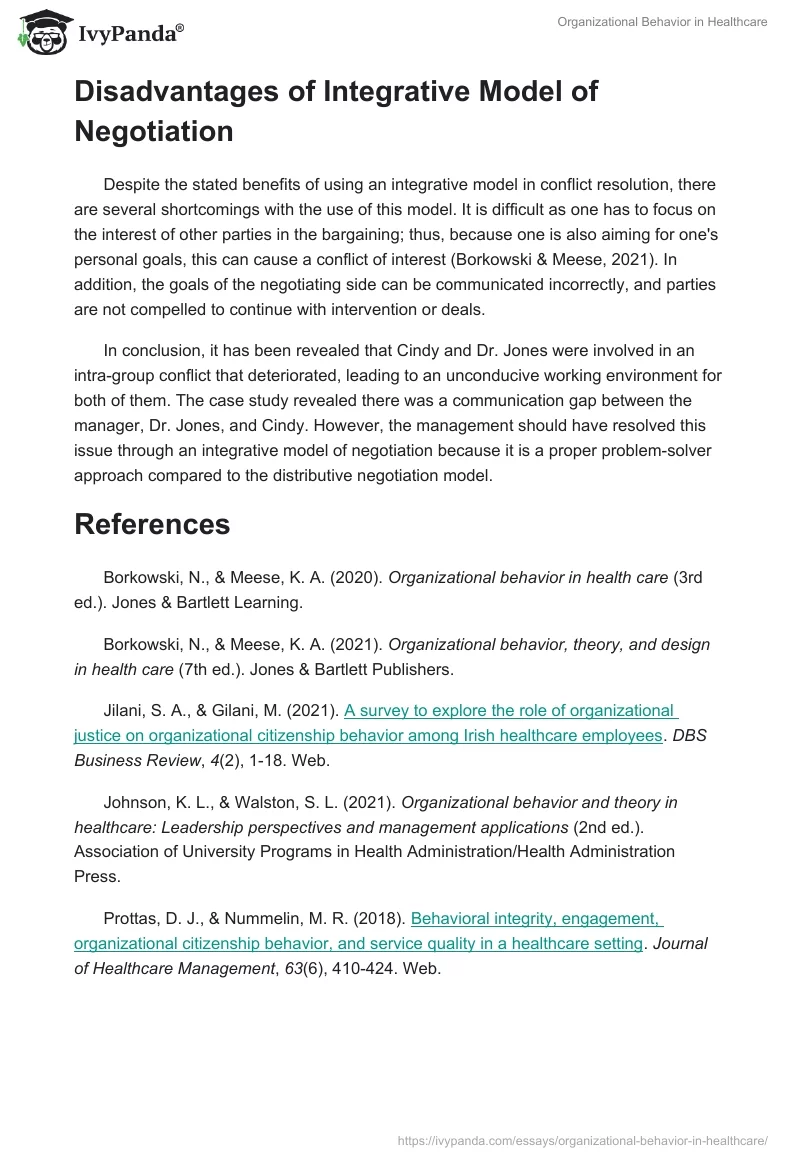 Organizational Behavior in Healthcare. Page 4