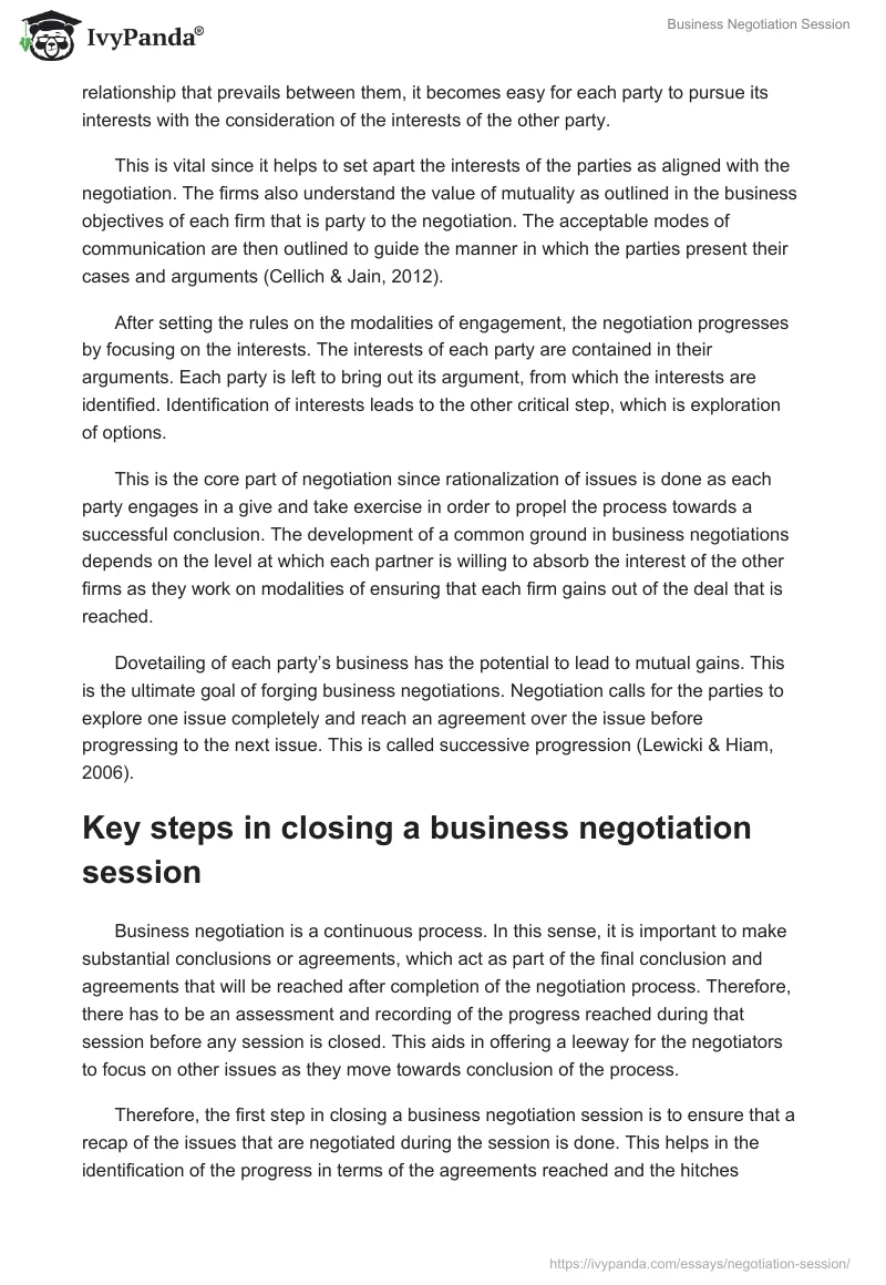 Business Negotiation Session. Page 3