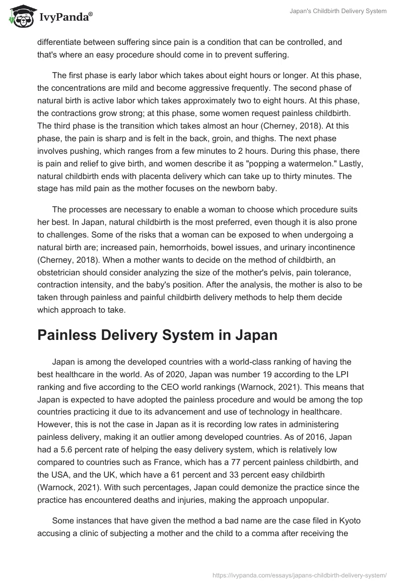 Japan's Childbirth Delivery System. Page 3