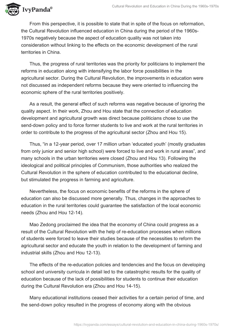 Cultural Revolution and Education in China During the 1960s-1970s. Page 3