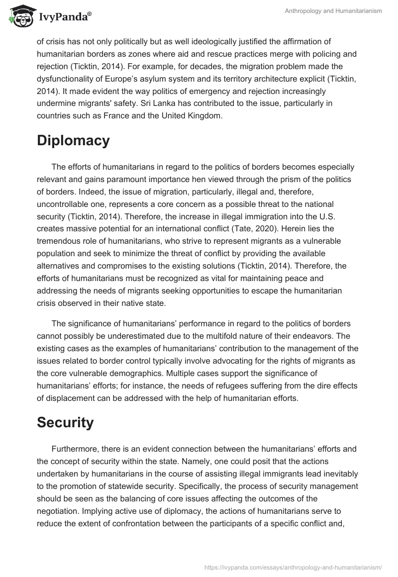 Anthropology and Humanitarianism. Page 2