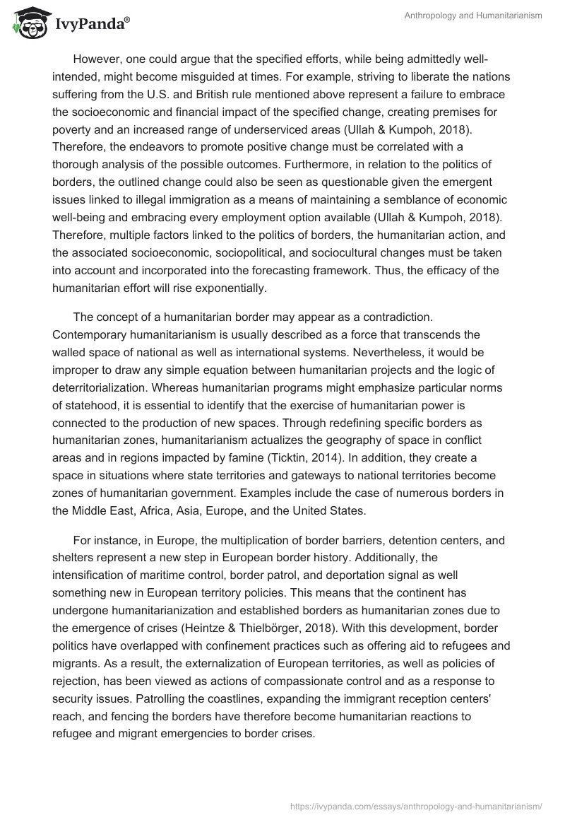 Anthropology and Humanitarianism. Page 4