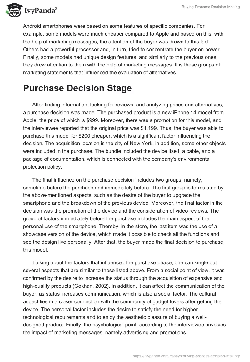 Buying Process: Decision-Making. Page 5