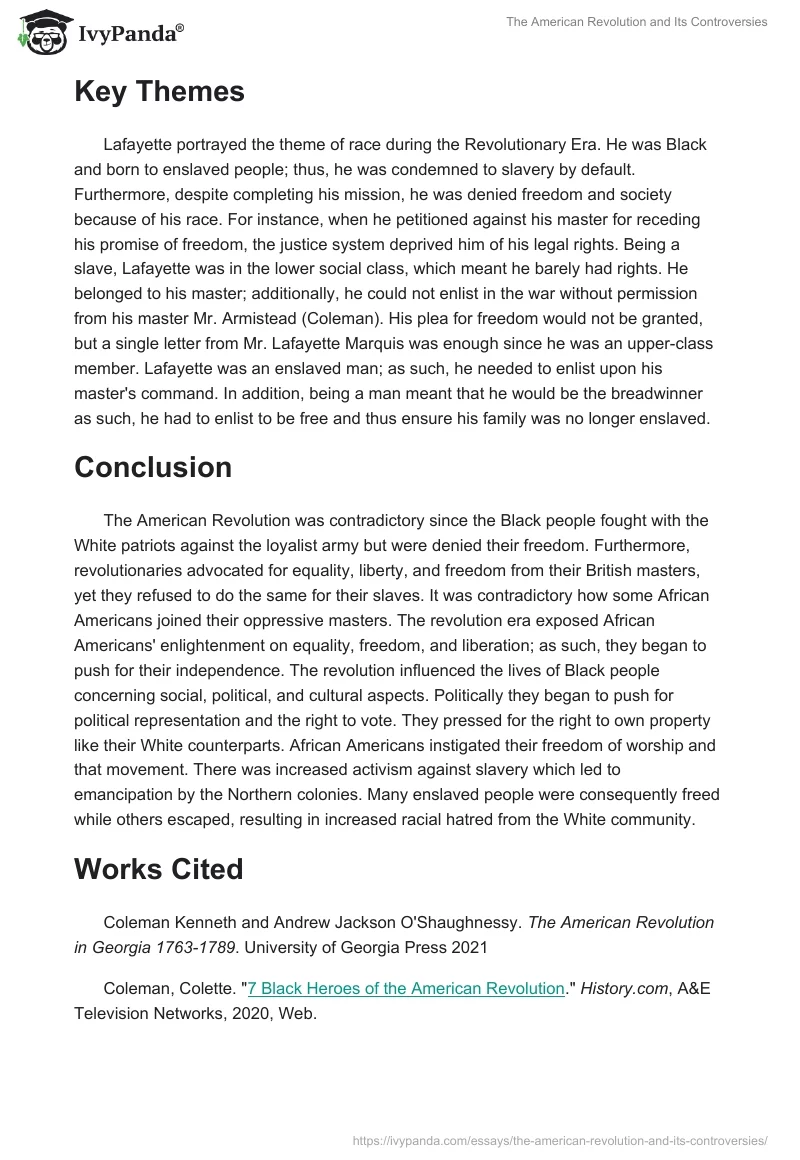 The American Revolution and Its Controversies. Page 3