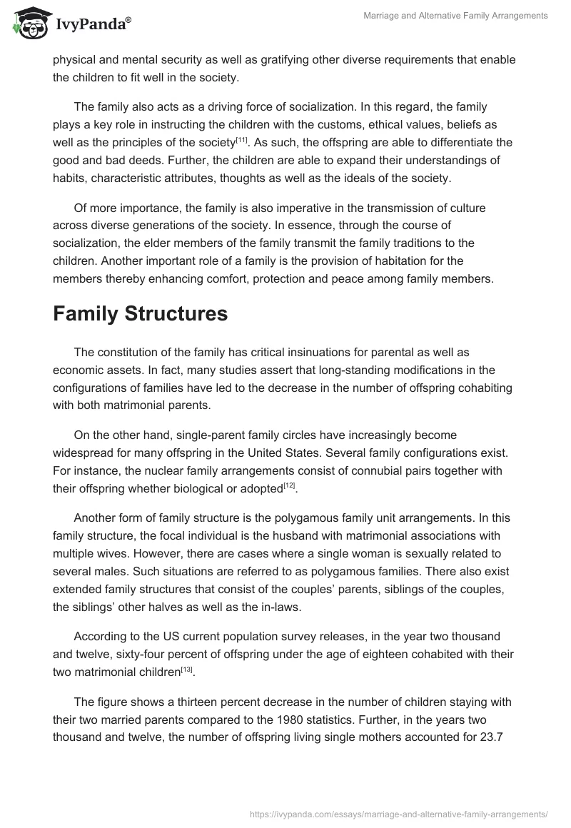 Marriage and Alternative Family Arrangements. Page 4