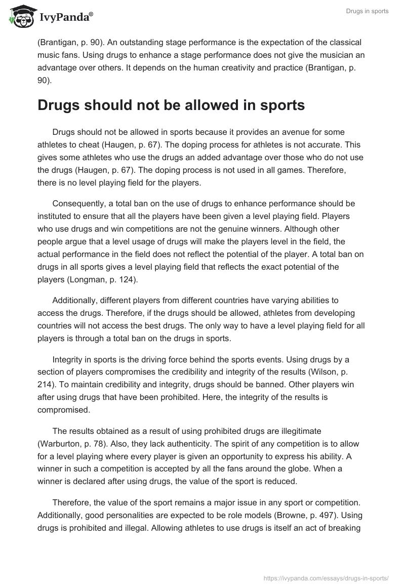 Drugs in sports. Page 3