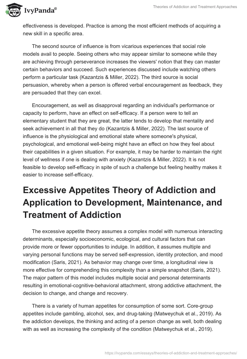 Theories of Addiction and Treatment Approaches. Page 2