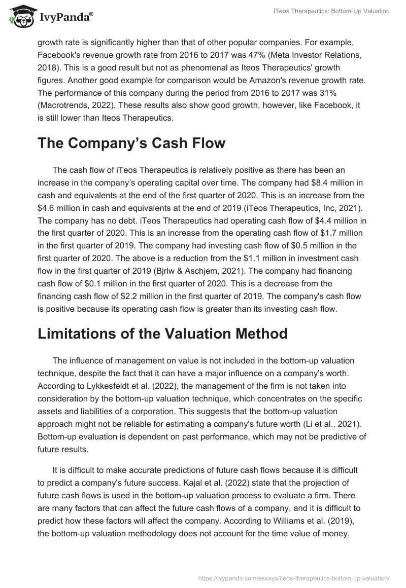 ITeos Therapeutics: Bottom-Up Valuation. Page 3