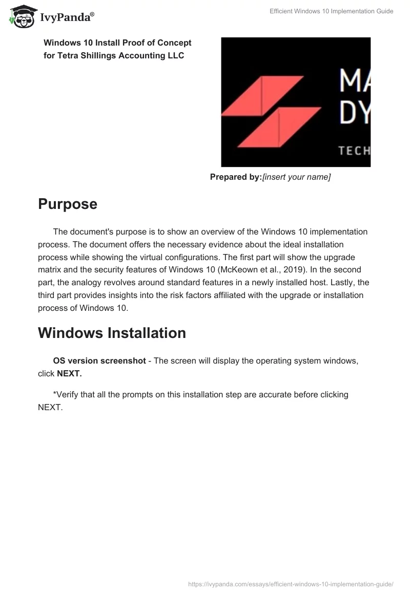 Efficient Windows 10 Implementation Guide. Page 2