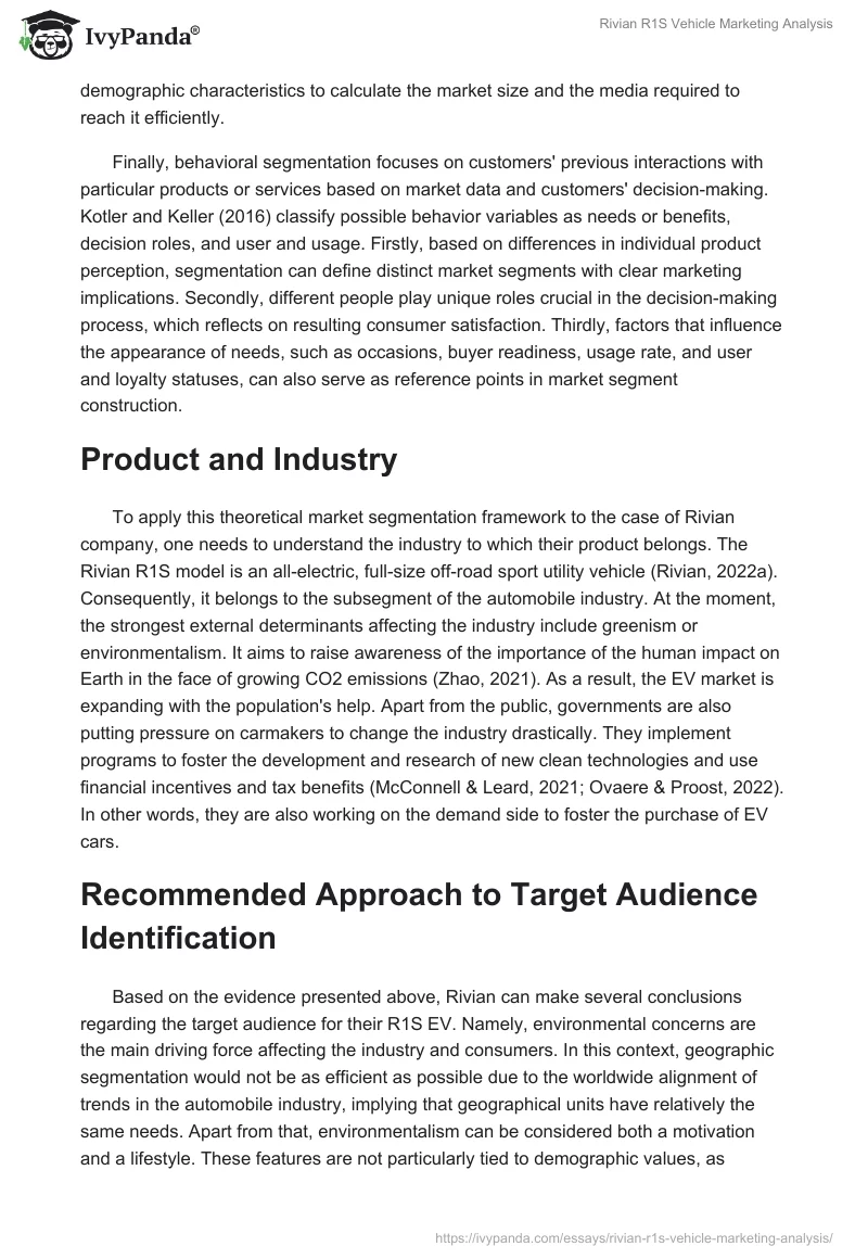 Rivian R1S Vehicle Marketing Analysis. Page 2