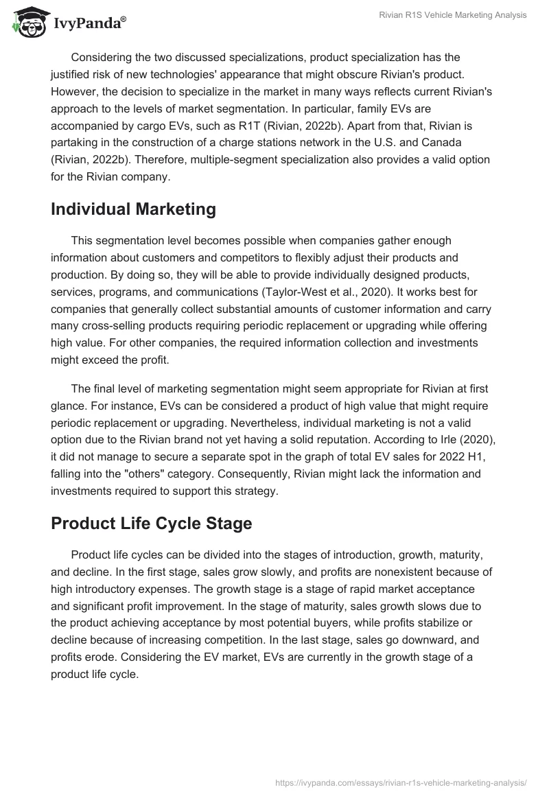 Rivian R1S Vehicle Marketing Analysis. Page 5