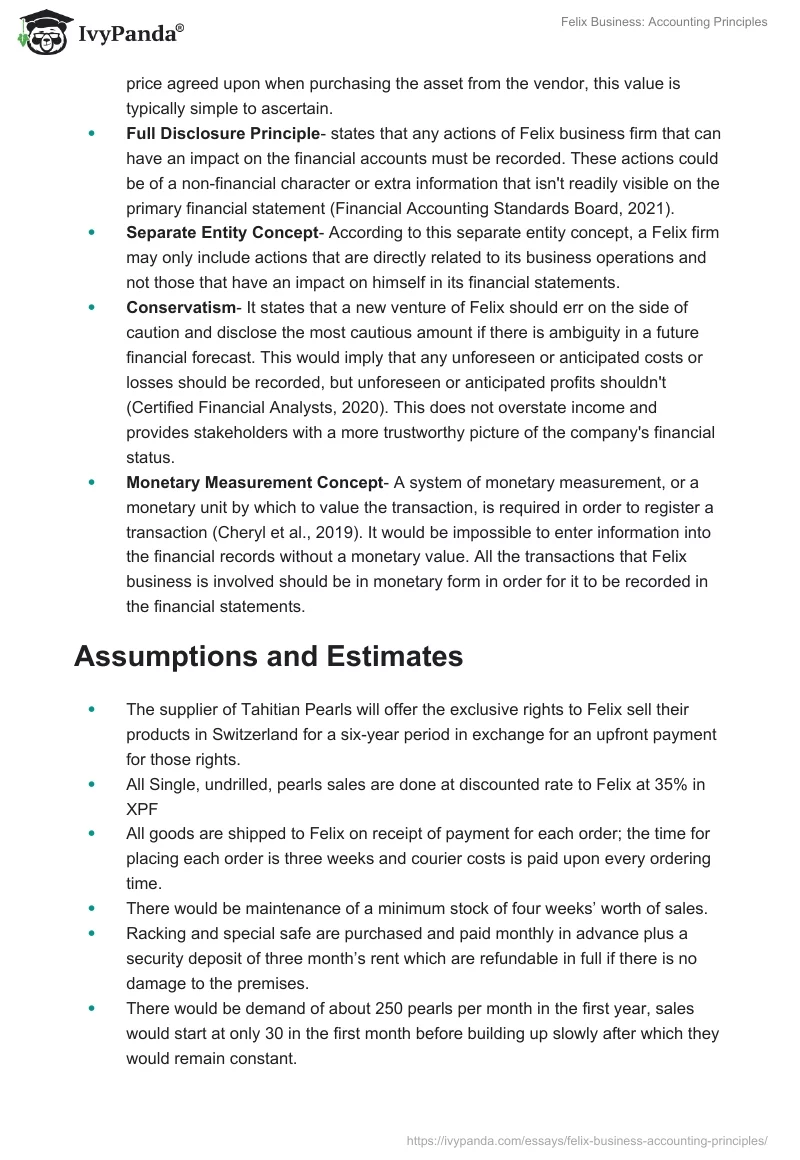 Felix Business: Accounting Principles. Page 2