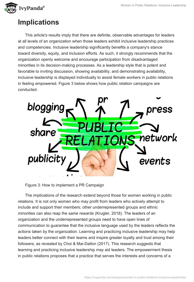 Women in Public Relations: Inclusive Leadership. Page 5