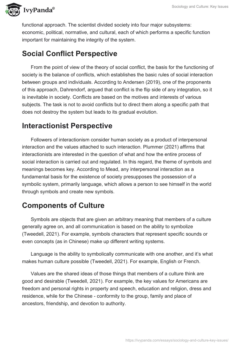 Sociology and Culture: Key Issues. Page 2