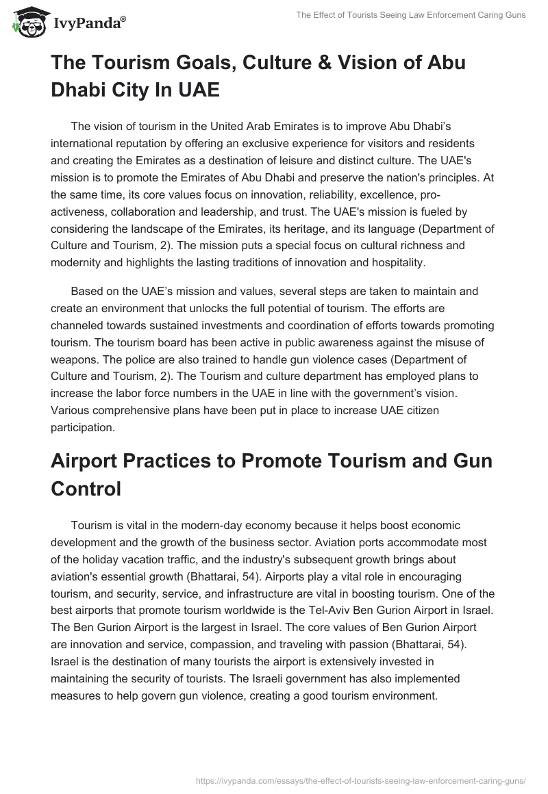 The Effect of Tourists Seeing Law Enforcement Caring Guns. Page 2