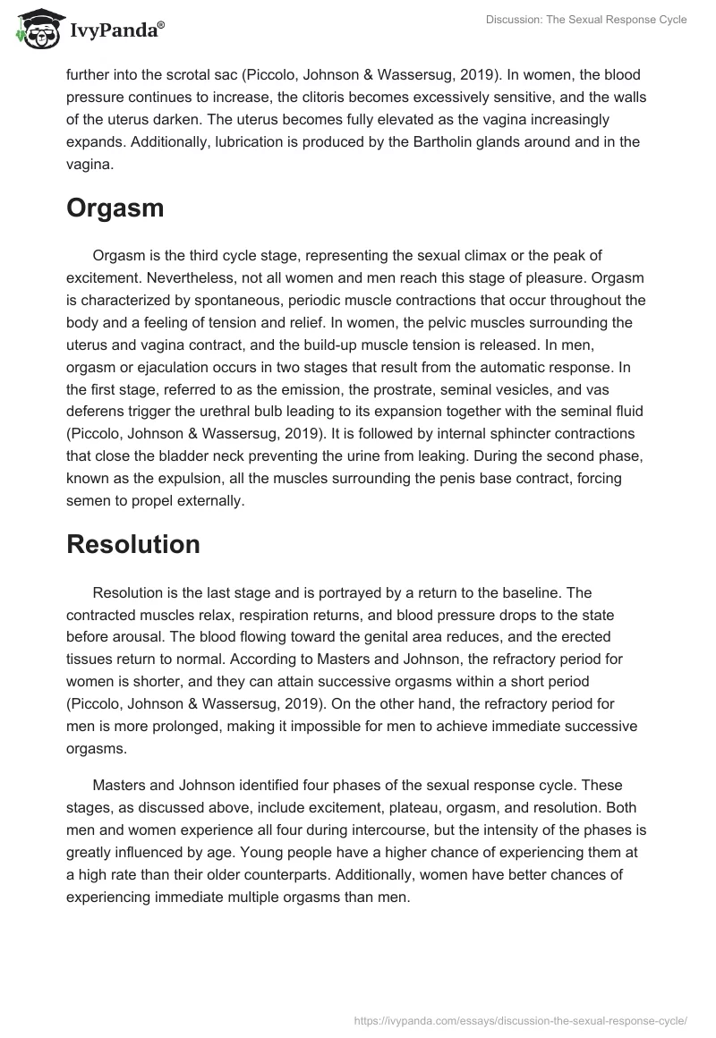 Discussion: The Sexual Response Cycle. Page 2
