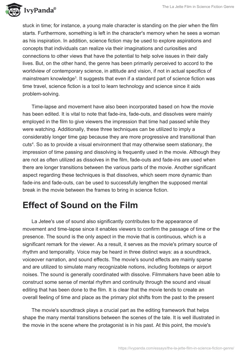 The La Jette Film in Science Fiction Genre. Page 3
