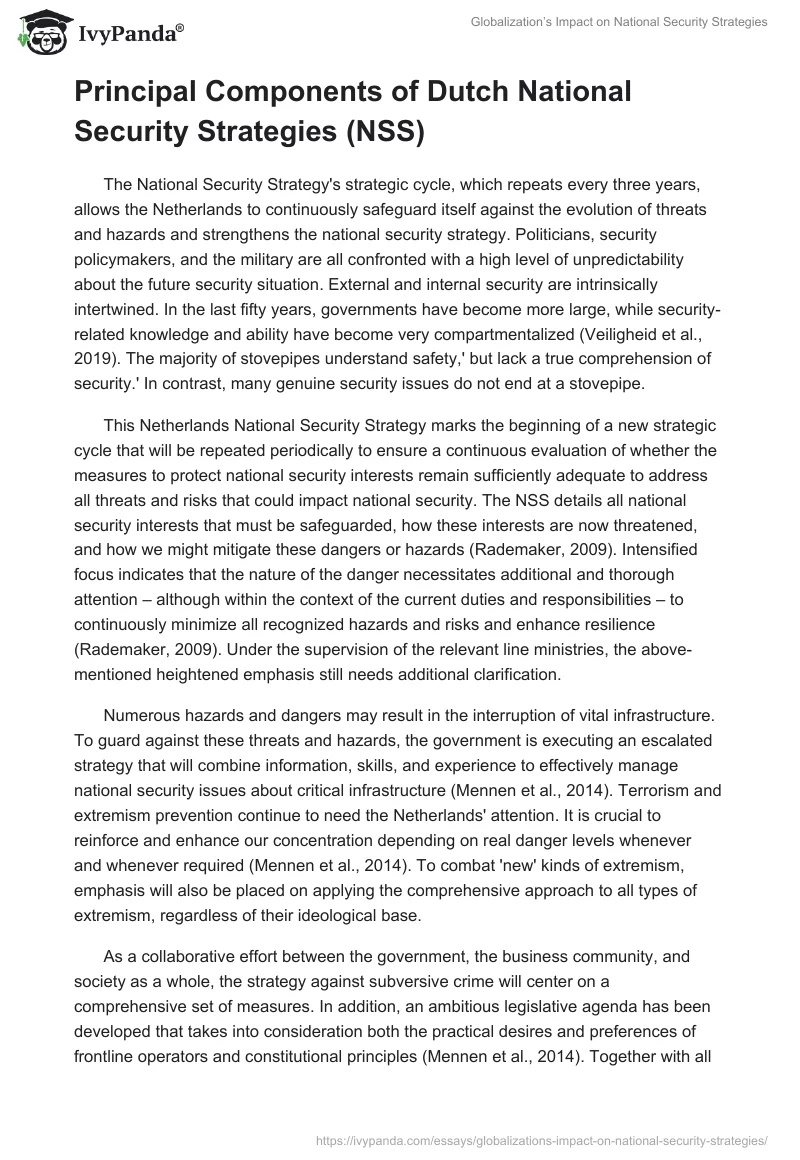 Globalization’s Impact on National Security Strategies. Page 5