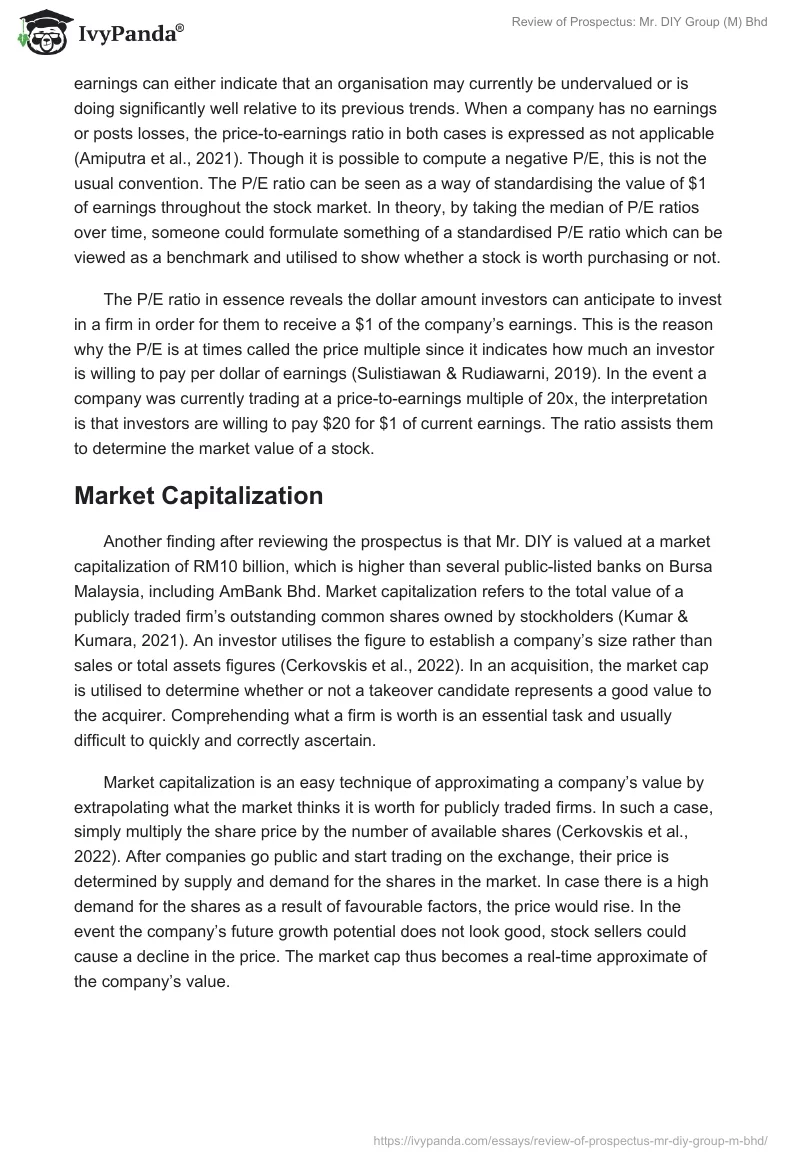 Review of Prospectus: Mr. DIY Group (M) Bhd. Page 5