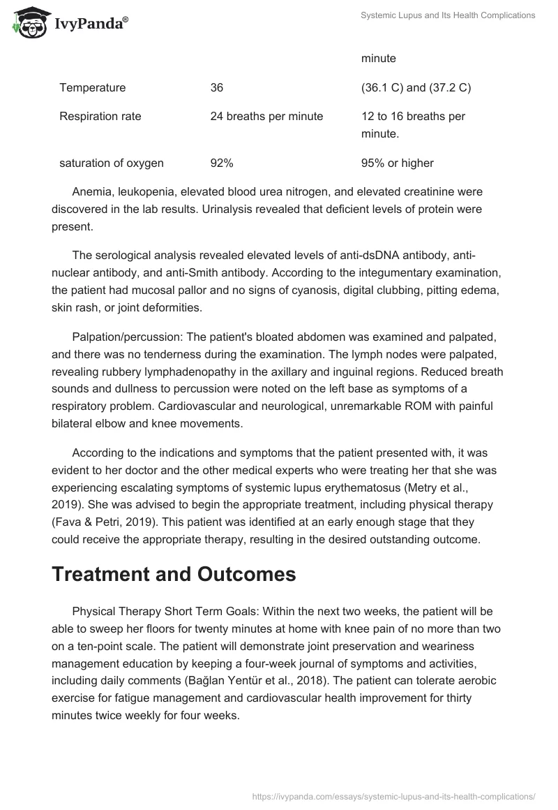 Systemic Lupus and Its Health Complications. Page 2