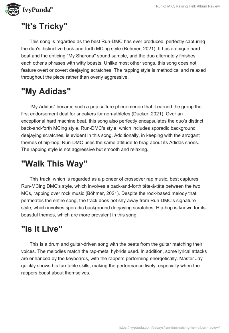 Run-D.M.C, Raising Hell: Album Review. Page 2