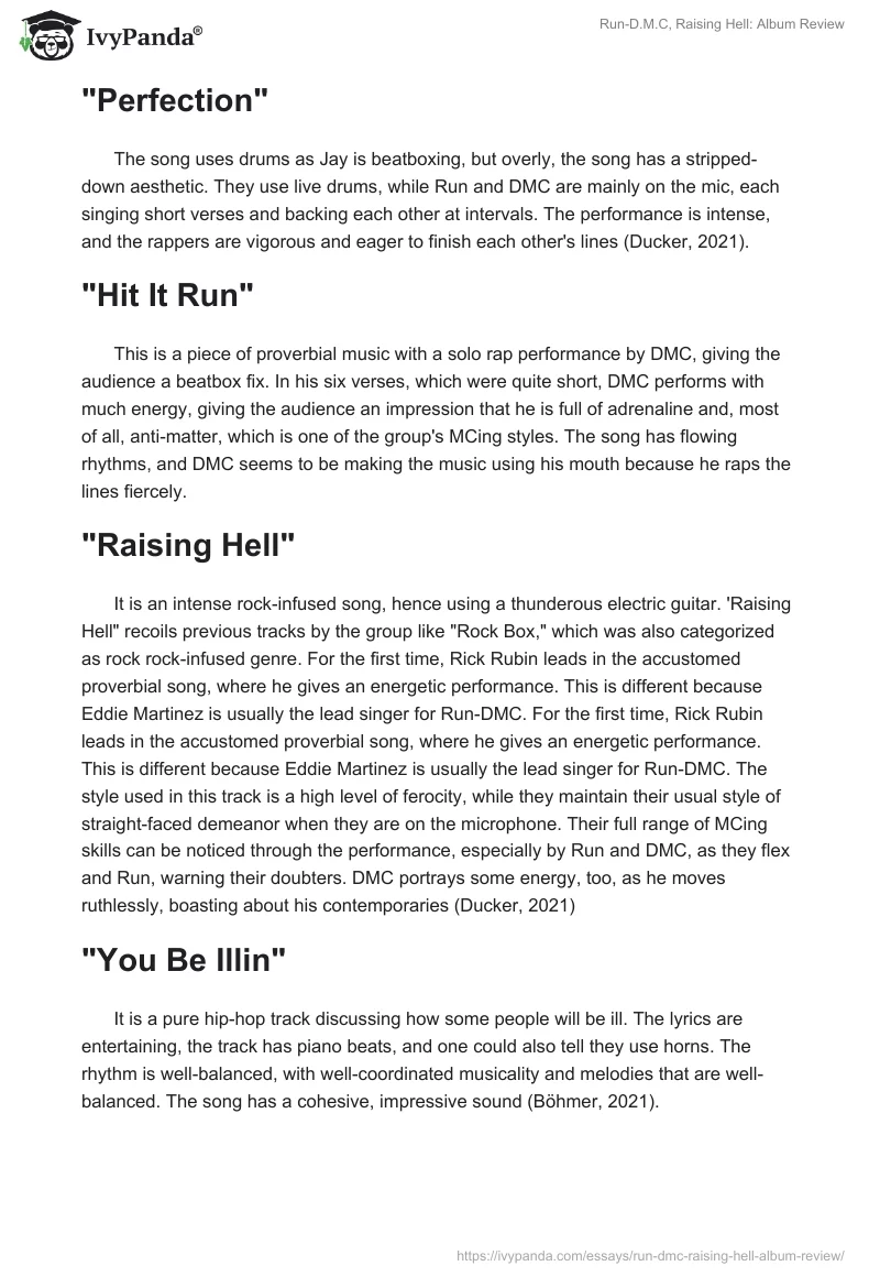 Run-D.M.C, Raising Hell: Album Review. Page 3