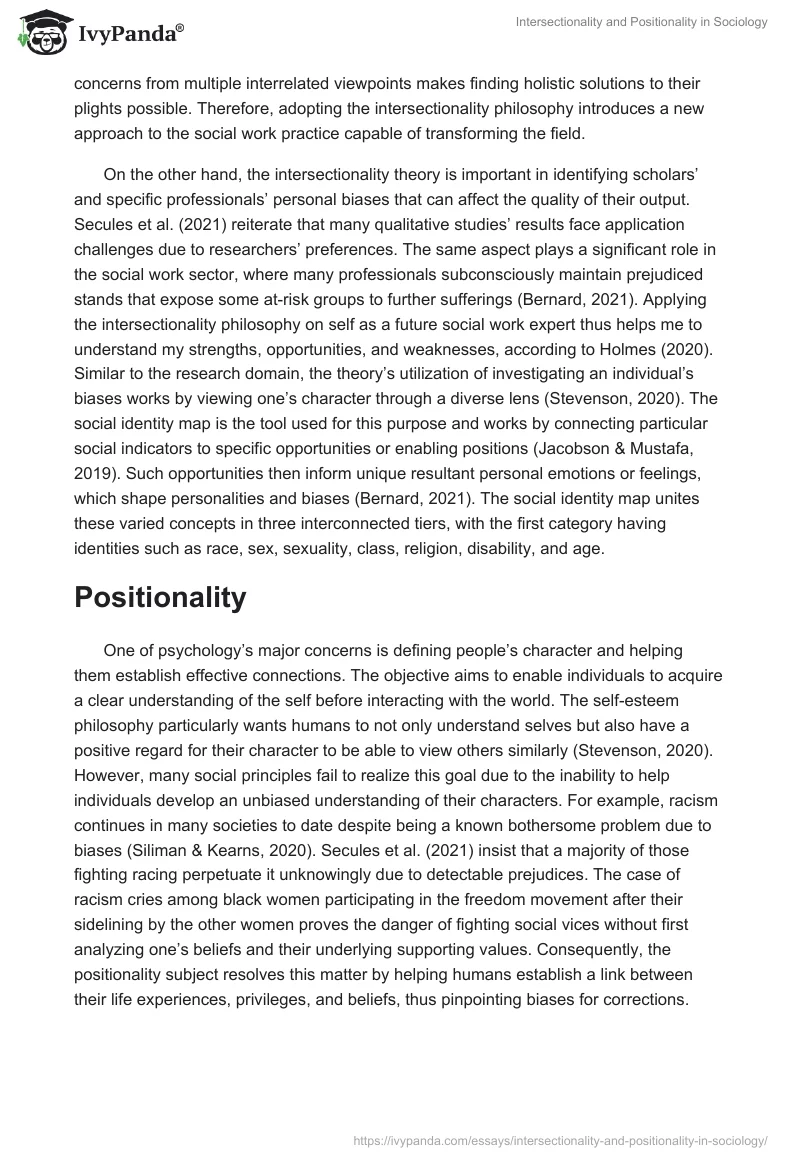 Intersectionality and Positionality in Sociology. Page 2