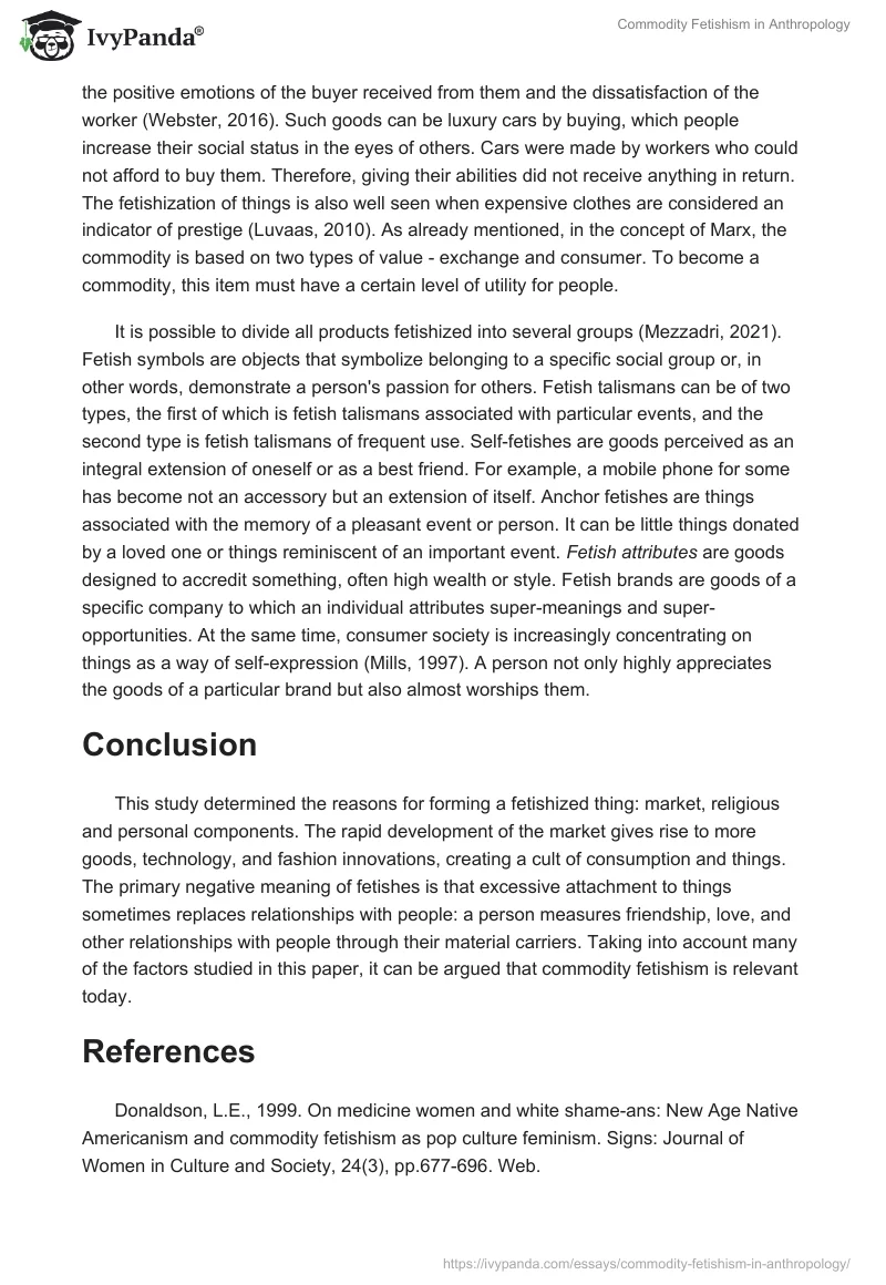 Commodity Fetishism in Anthropology. Page 3